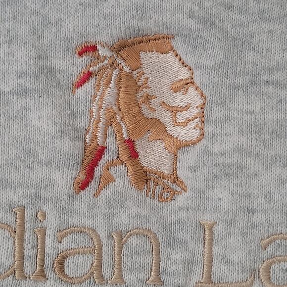 Vintage Indian-Lake Ohio Sweatshirt Women Medium 21x25 Baggy - Picture 11 of 14